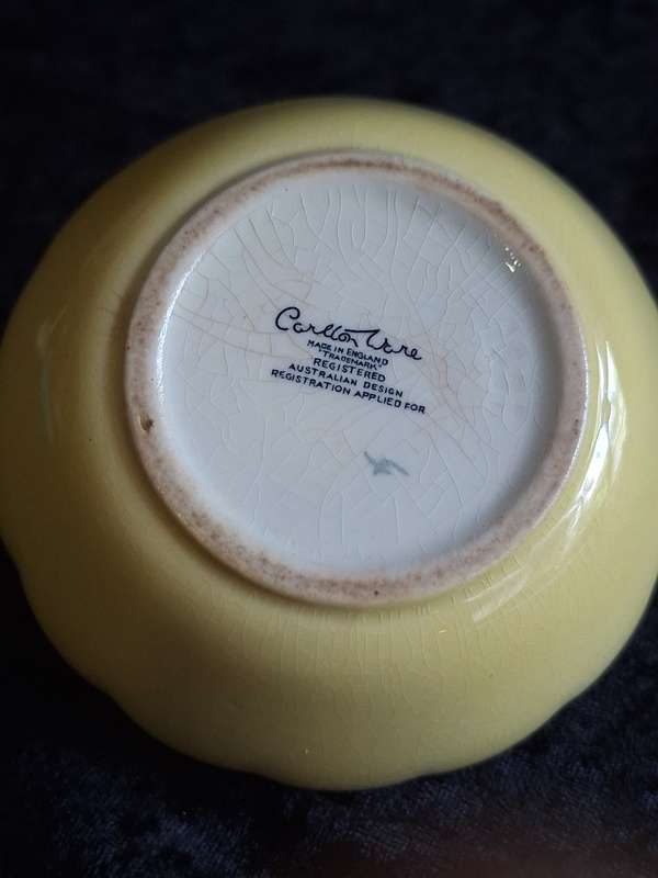 Vintage 1930's Red Current Carlton Ware Jam Pot