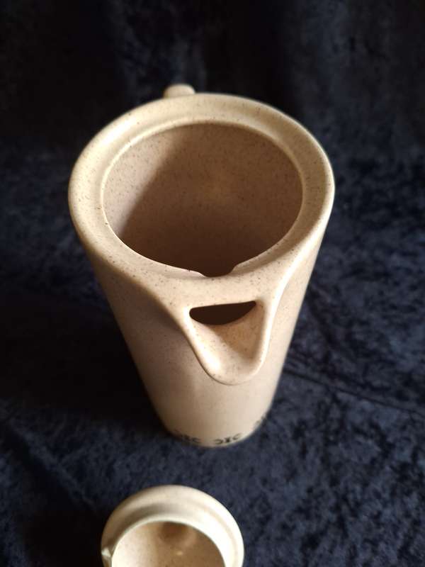 Beautiful Vintage Craneware Stoneware Coffee Pot.