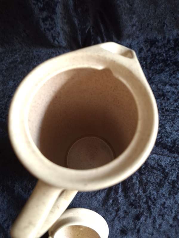 Beautiful Vintage Craneware Stoneware Coffee Pot.