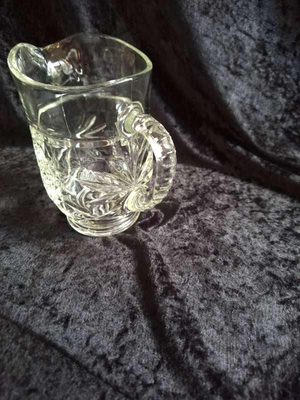 Vintage Cut Glass Jug.