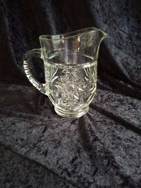 Vintage Cut Glass Jug.