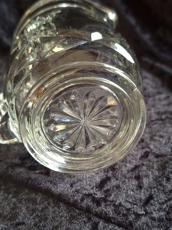 Vintage Cut Glass Jug.