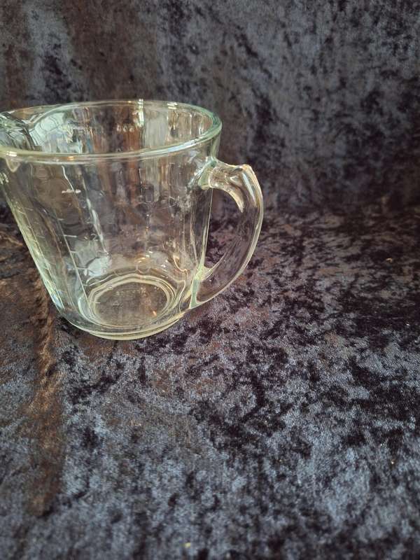 Vintage Pressed Glass Measuring Jug