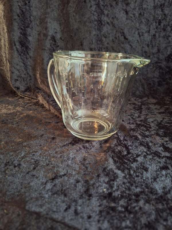 Vintage Pressed Glass Measuring Jug
