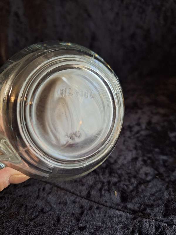 Vintage Pressed Glass Measuring Jug