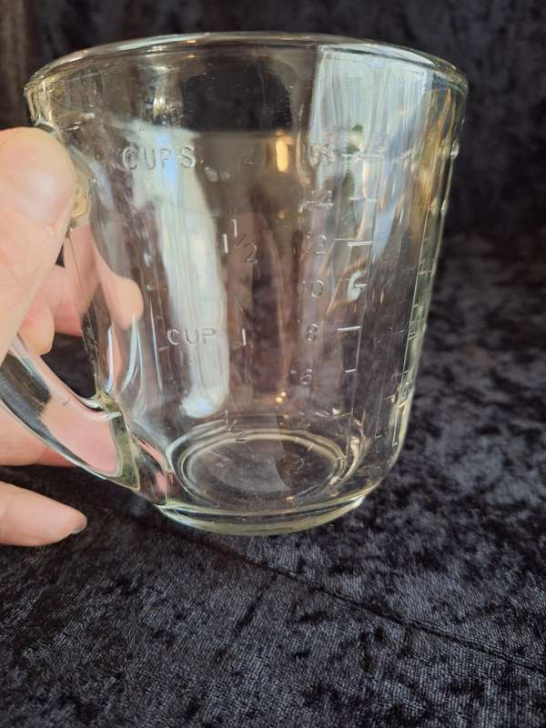 Vintage Pressed Glass Measuring Jug