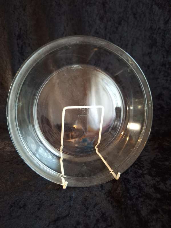 Clear Pyrex Glass Pie Dish -A.