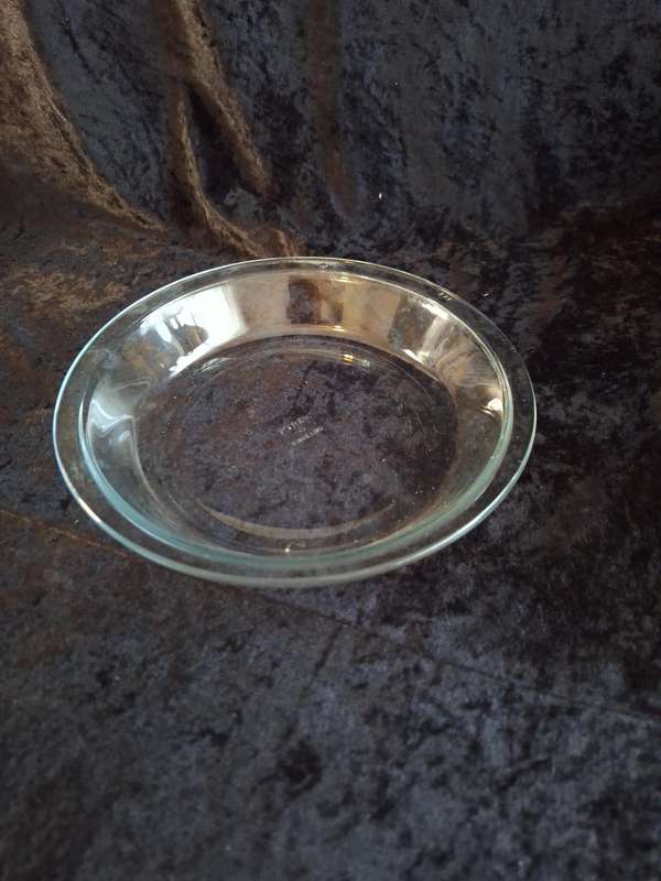Clear Pyrex Glass Pie Dish -B.