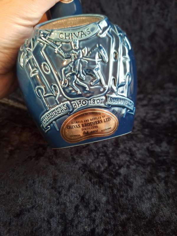 Beautiful Vintage Spode Chivas Whiskey Bottle - (Empty)