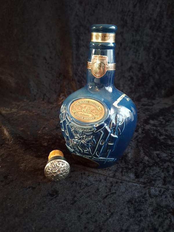 Beautiful Vintage Spode Chivas Whiskey Bottle - (Empty)