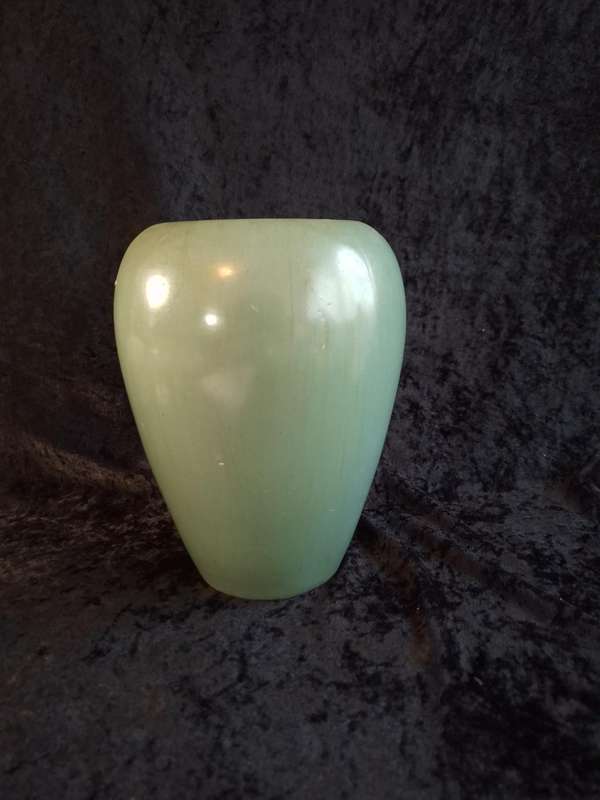 Vintage Green Pottery Vase