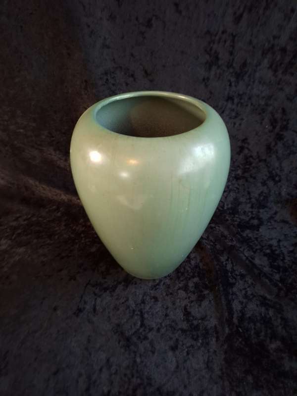 Vintage Green Pottery Vase