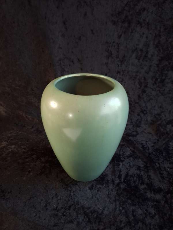 Vintage Green Pottery Vase