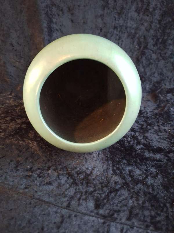 Vintage Green Pottery Vase