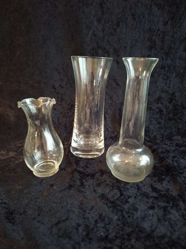 Mix lot of Glass Vases
