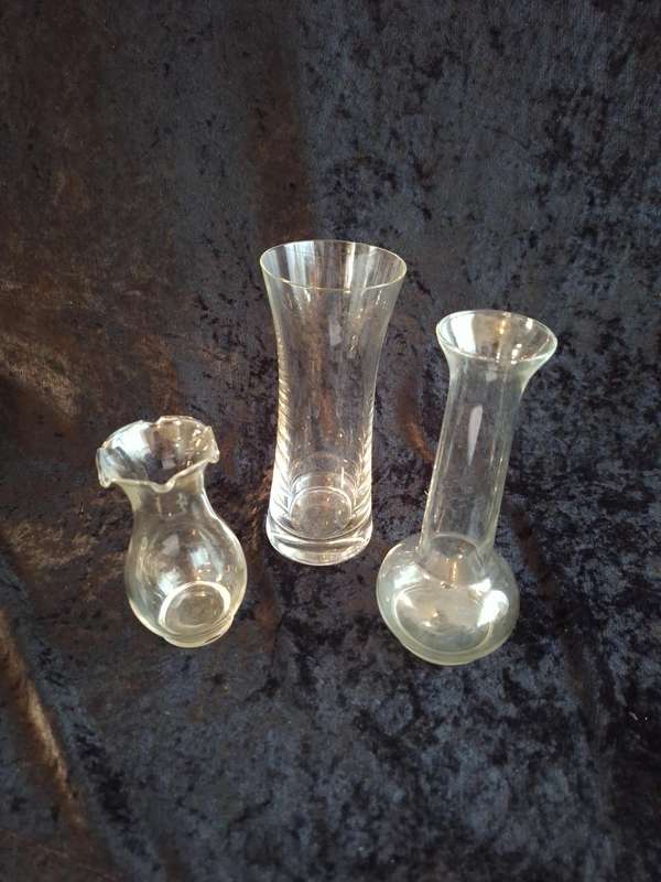 Mix lot of Glass Vases