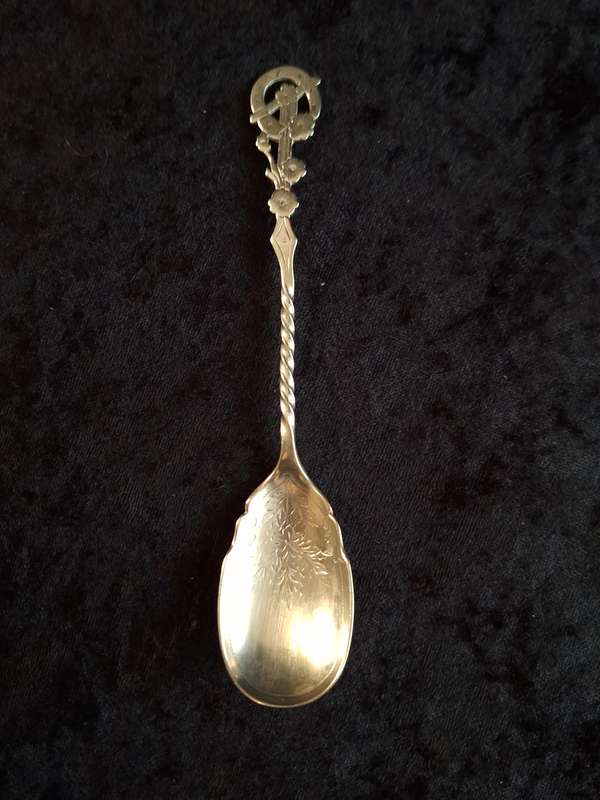Stunning Antique Silver-Plated Jam Spoon (Late Victorian)