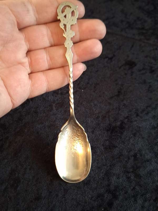Stunning Antique Silver-Plated Jam Spoon (Late Victorian)