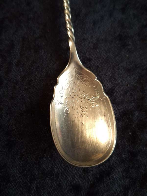 Stunning Antique Silver-Plated Jam Spoon (Late Victorian)