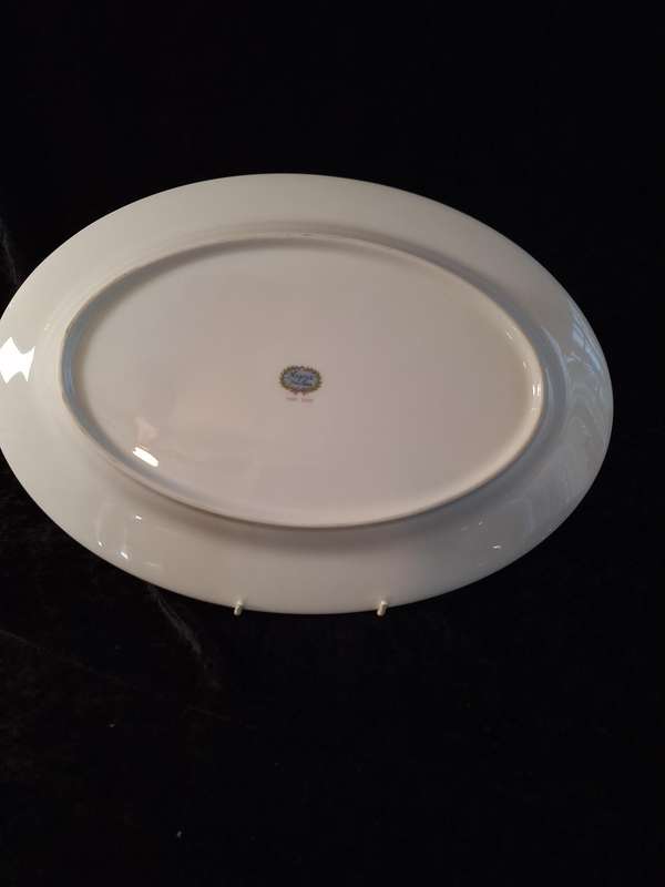 Beautiful Vintage Nagoya Pink Rose Fine China Meat Serving Platter.