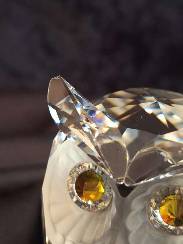 Stunning Vintage Swarovski Crystal Owl