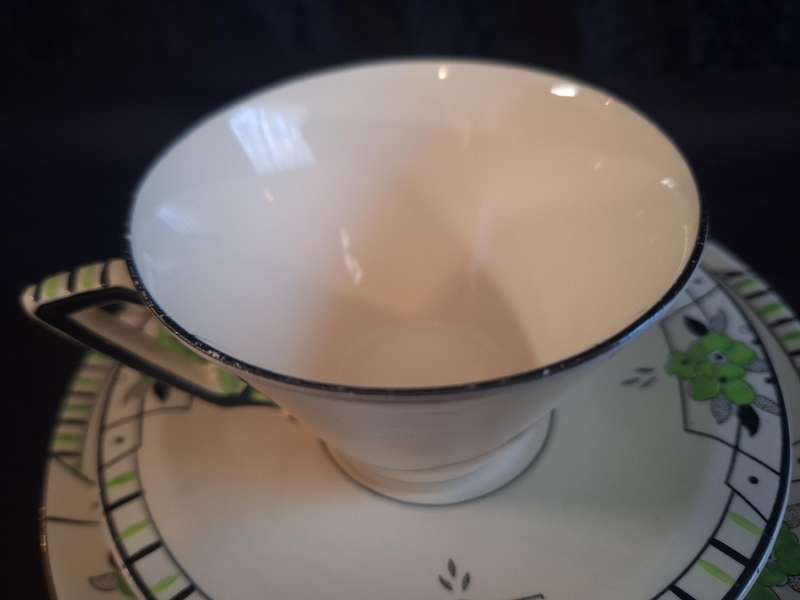 Stunning Art-Deco 1920's Burley Ware Tea Trio