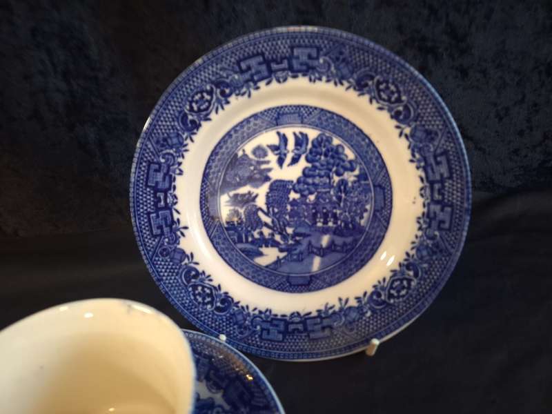 Vintage Willow Royal Venton Ware Trio - C.