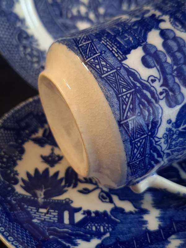 Vintage Willow Royal Venton Ware Trio - D.