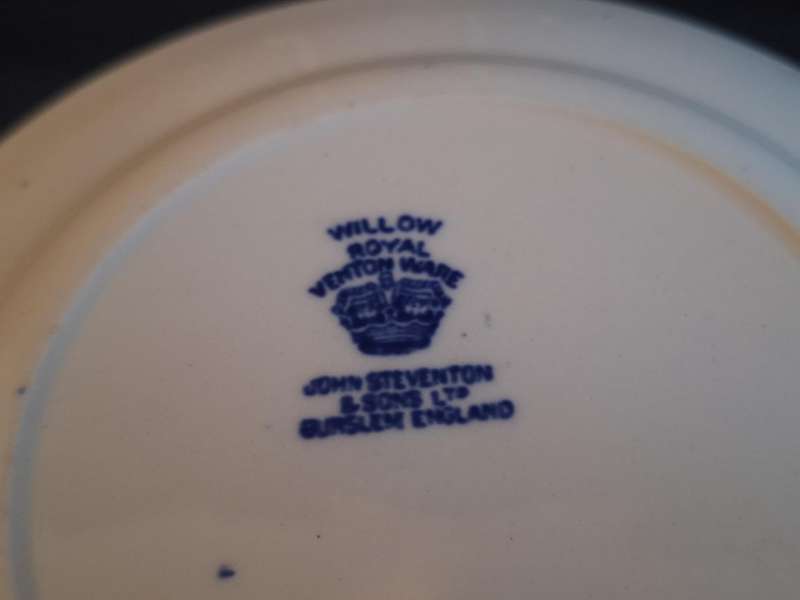 Vintage Willow Royal Venton Ware Trio - D.
