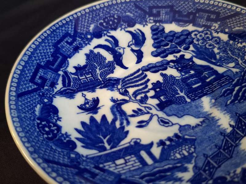 Vintage Willow Royal Venton Ware Duo