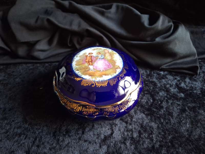 Beautiful Vintage Limoges France Dressing Table Trinket.