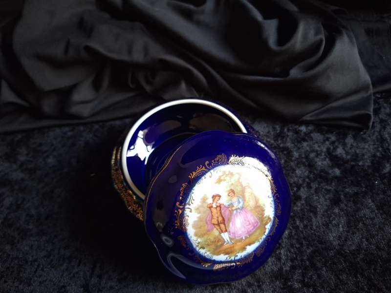 Beautiful Vintage Limoges France Dressing Table Trinket.