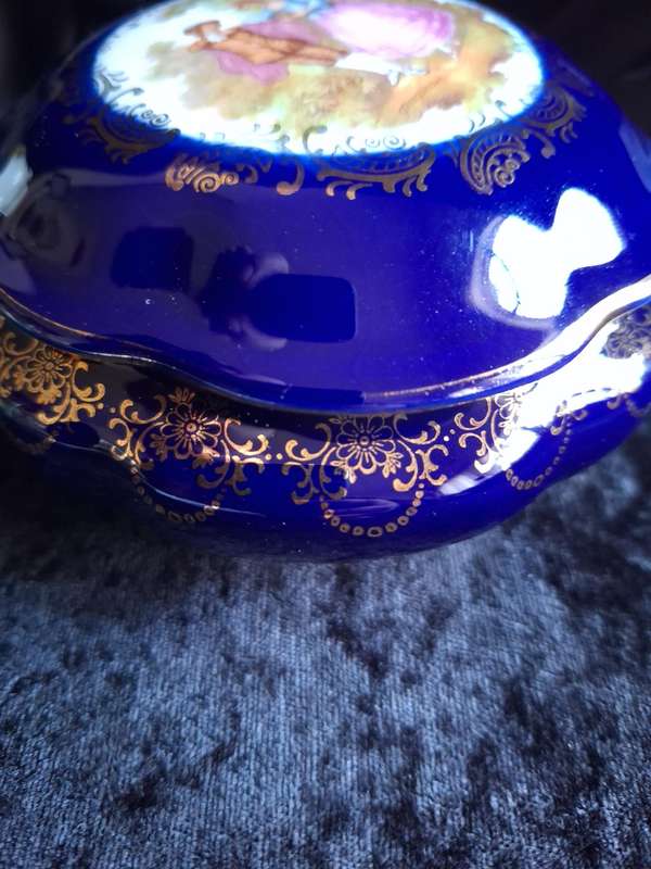 Beautiful Vintage Limoges France Dressing Table Trinket.