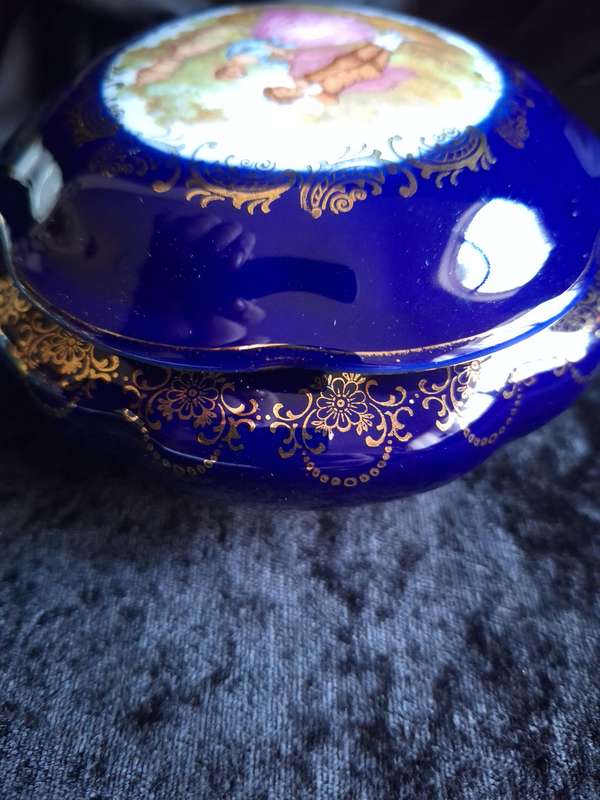 Beautiful Vintage Limoges France Dressing Table Trinket.