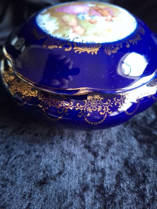 Beautiful Vintage Limoges France Dressing Table Trinket.
