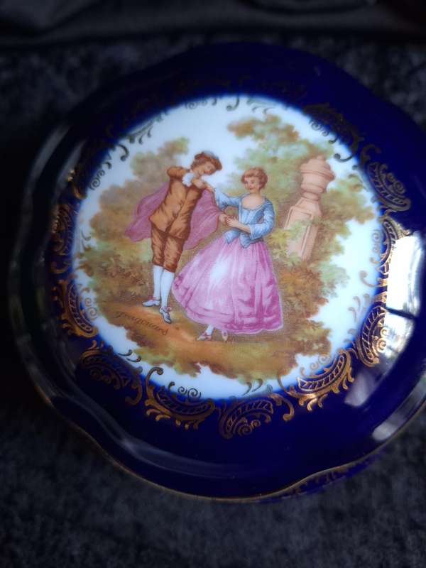 Beautiful Vintage Limoges France Dressing Table Trinket.