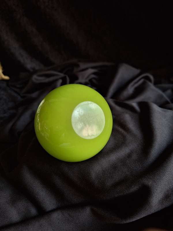 Vintage 1960's Small Desk Art Glass Ball Ashtray.