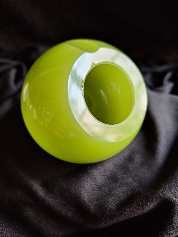 Vintage 1960's Small Desk Art Glass Ball Ashtray.