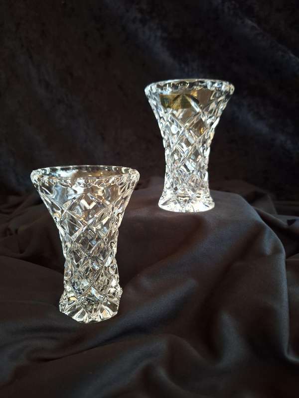 Vintage Set of Tritschler Winterhalder Crystal Vases.