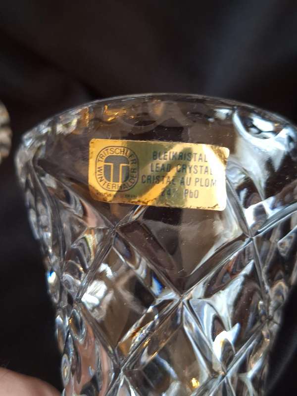 Vintage Set of Tritschler Winterhalder Crystal Vases.