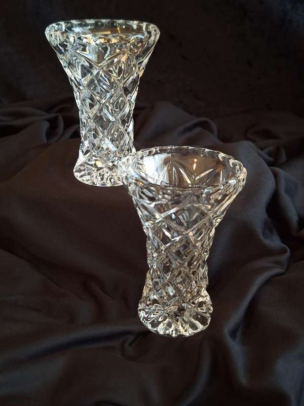Vintage Set of Tritschler Winterhalder Crystal Vases.