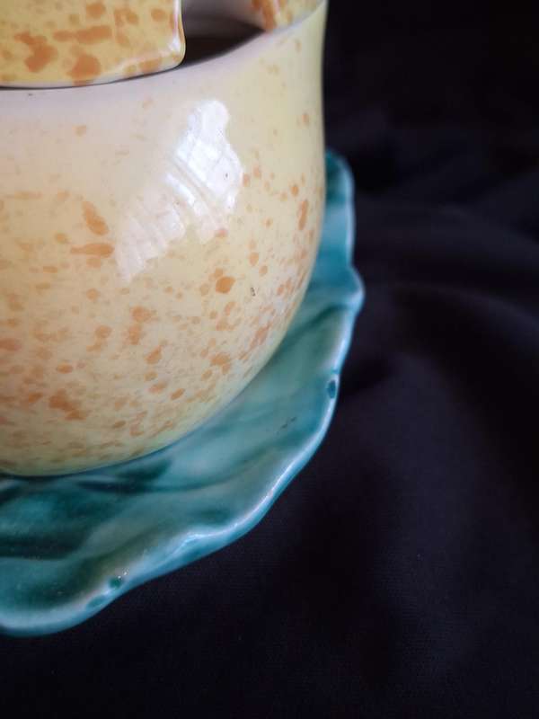 Stunning Vintage Italian Ceramic Pear Jam Pot.
