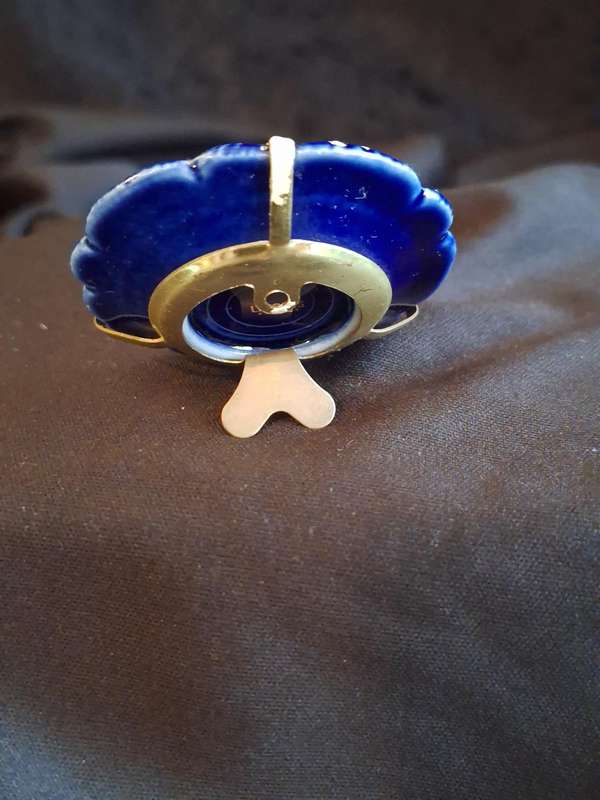 Beautiful Vintage Limoges France Miniature Plate with stand.