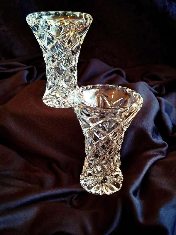 Vintage Set of Tritschler Winterhalder Crystal Vases.