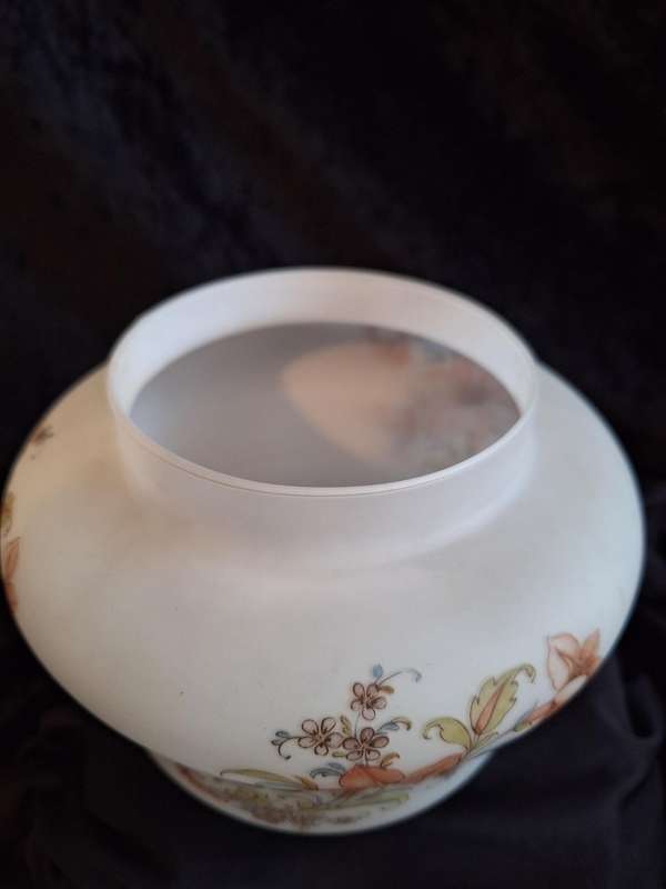 Stunning Vintage Italian Empoli Satin Glass Jar.