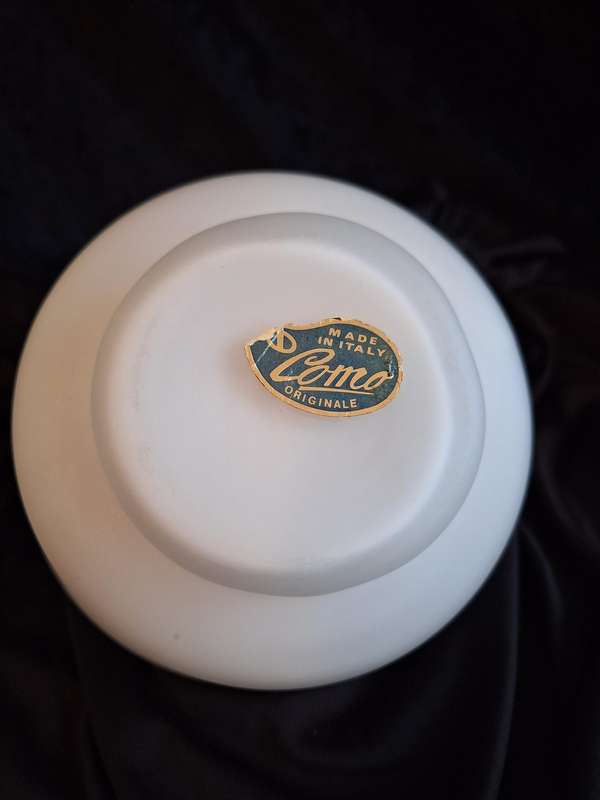 Stunning Vintage Italian Empoli Satin Glass Jar.
