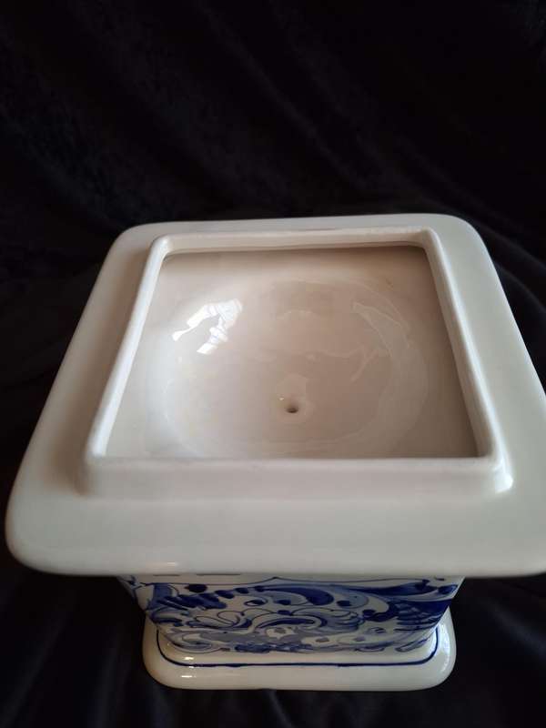 Beautiful Vintage Italian Mancioli Pottery Canisters - (Some Damage)
