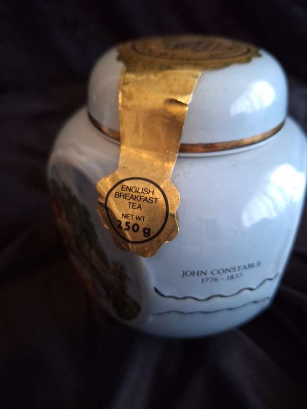 Beautiful Vintage John Constable - Made Especially for R. Twinings & Co. Ltd. - Ceramic Tea Caddy.