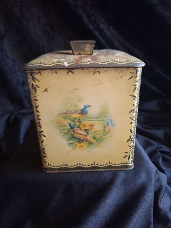 Vintage Tea Caddy Tin