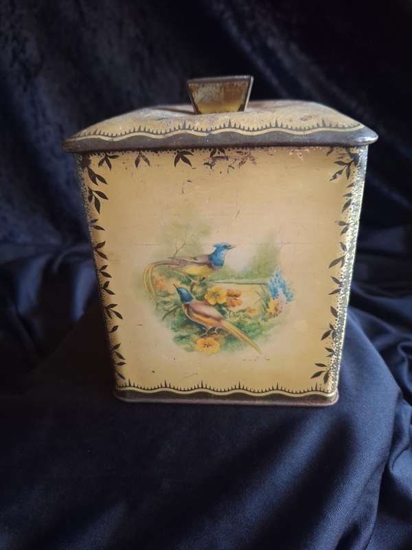 Vintage Tea Caddy Tin